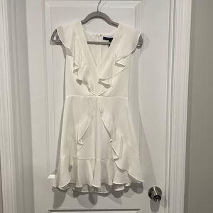 Gorgeous all white ruffle dress